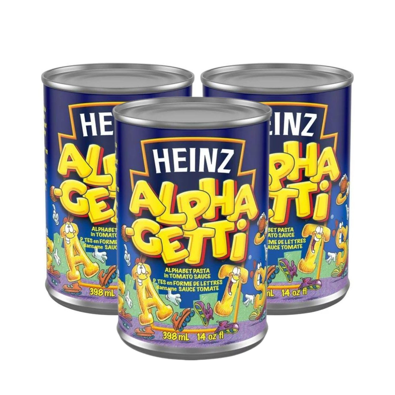 GenericHeinz Alphaghetti Pasta, Alphabet Pasta In Tomato Sauce, 398mL/13.5 fl. oz (Pack of 3) Shipped from Canada