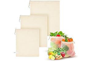 Set of 3 Reusable Salad Bags