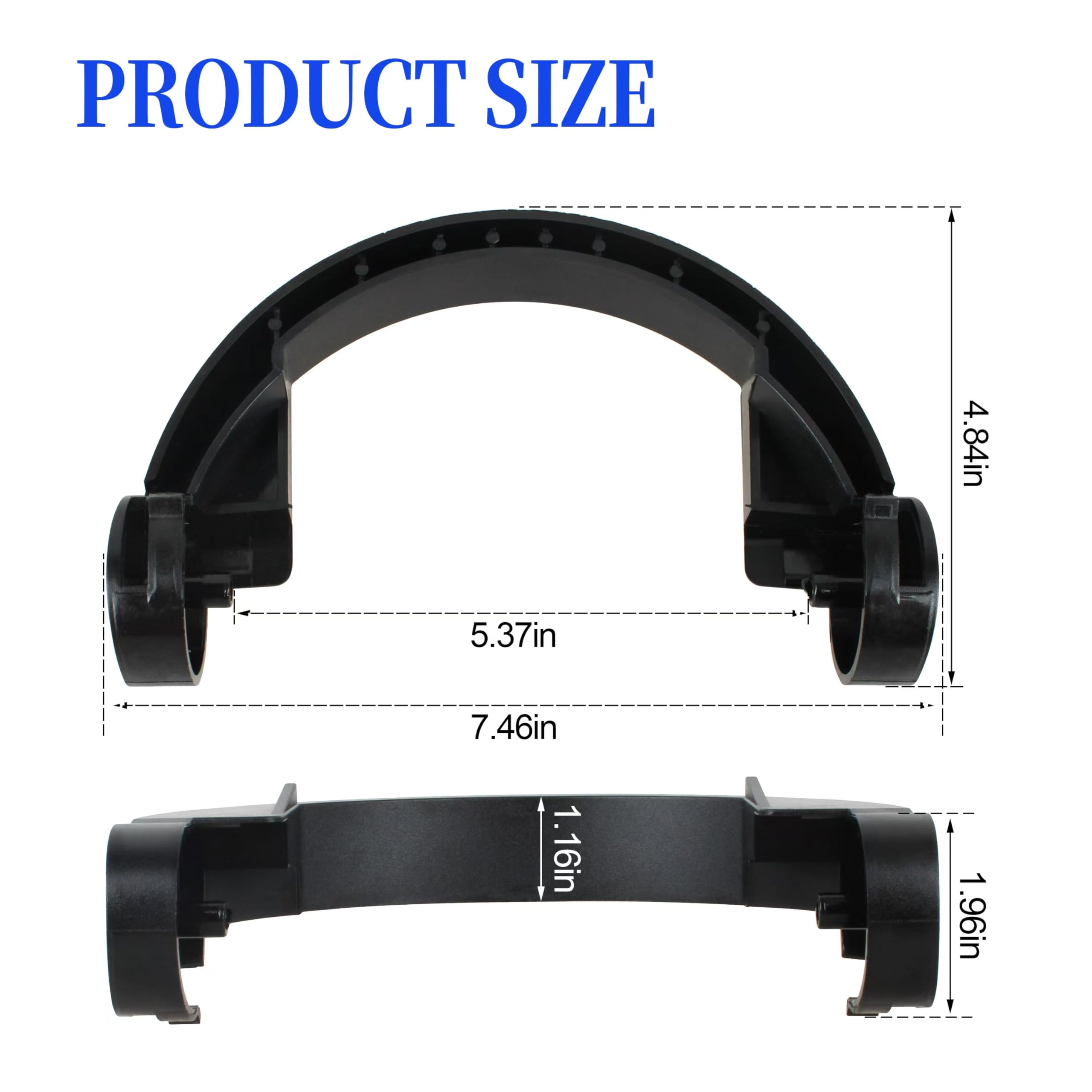 131763310 Solution Tank Handle V2 Steam Vac Clean Water Tank Handle for Hoover Carpet Cleaner Machine Replacement Handle Extract Tractor Part 39457068 or 39457044 Black