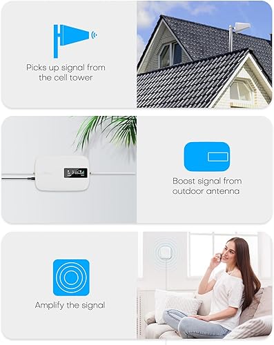 Miniatura 12 de Amplificador de teléfono celular para oficina en casa Aumenta 5G y 4G LTE Amplificador de señal de teléfono celular para todos los operadores