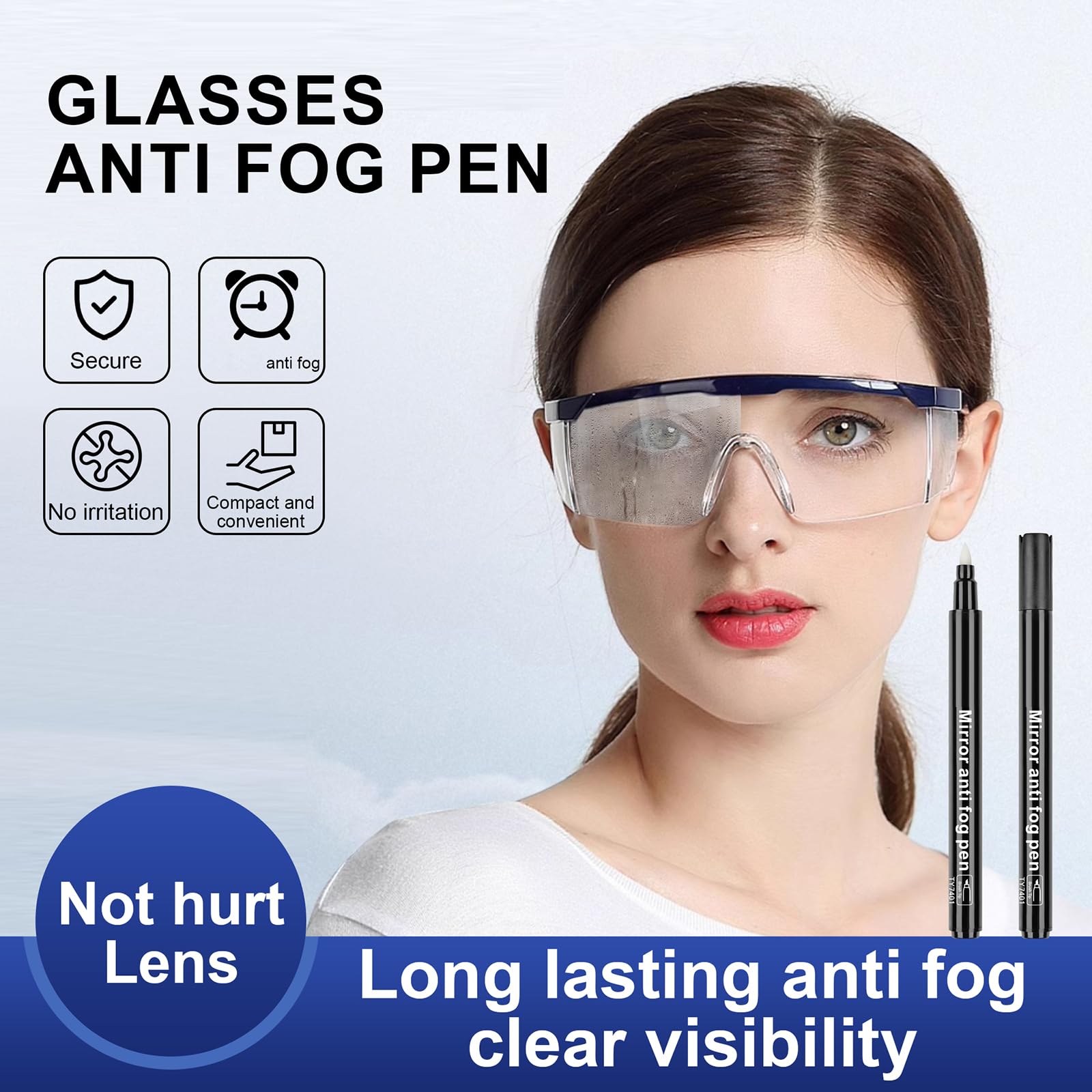 Rotulador antivaho para anteojos, para estudiantes, adultos, profesionales, deportes, natación, cocina, trabajo