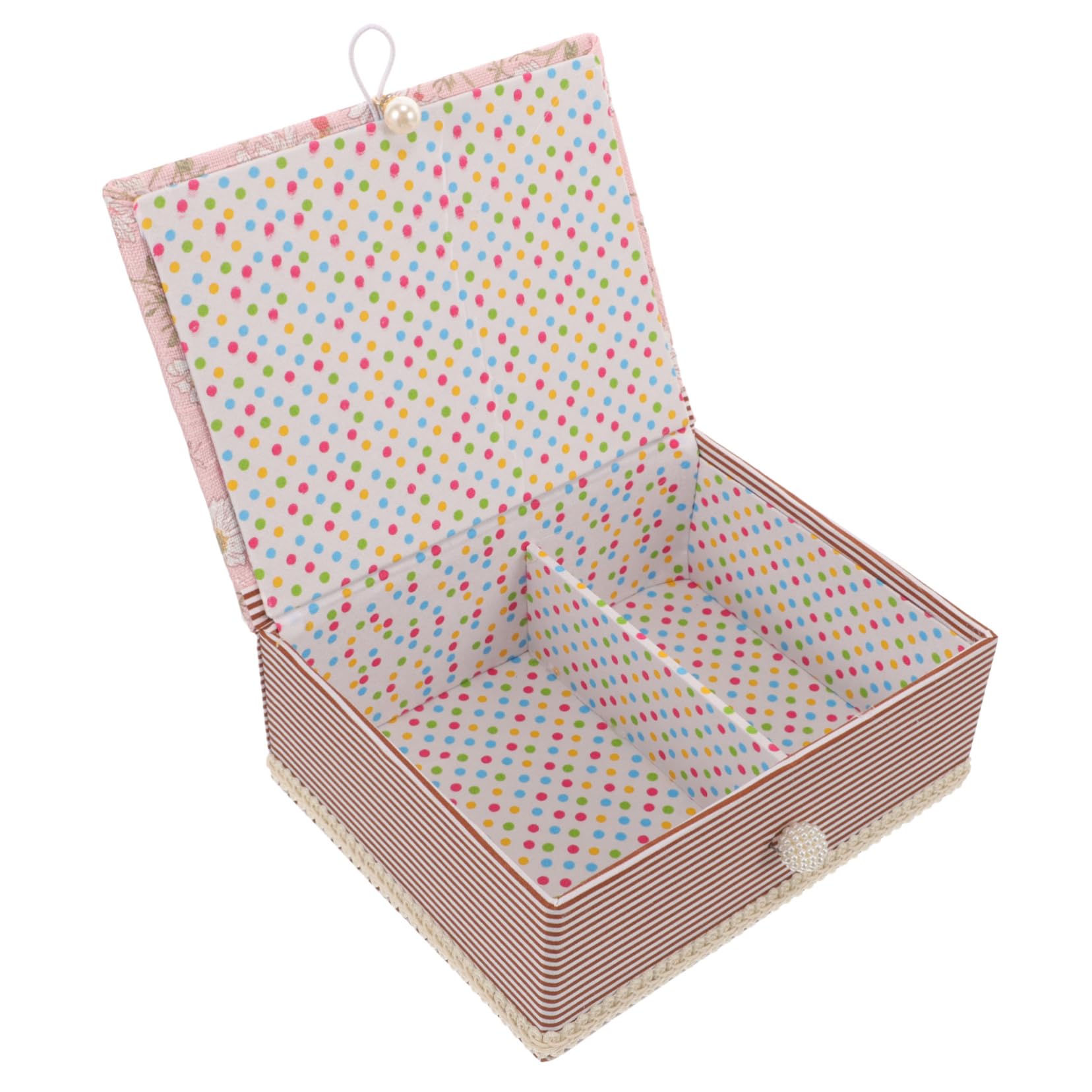 SEWACC 4piezas Caja De Costura Portátil Para y Alfileres Organizador De Tela Diseño Elegante Para Manualidades y Almacenamiento De Accesorios