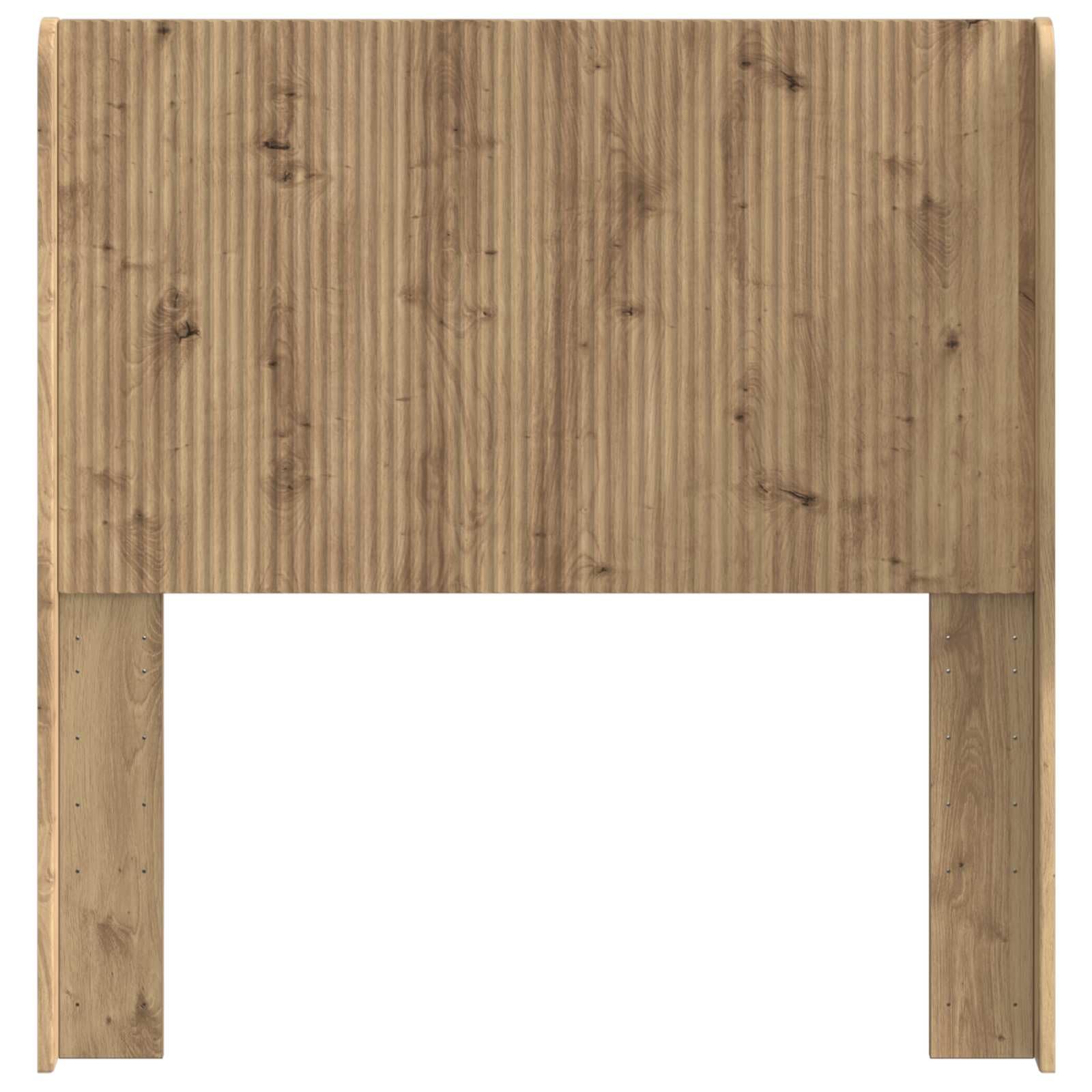 Tête de lit en chêne artisanal, panneau arrière de lit avec lattes verticales pour montage sur cadre de lit, 82 x 7 x 100 cm, tête de lit stable pour chambre à coucher et chambre d'amis