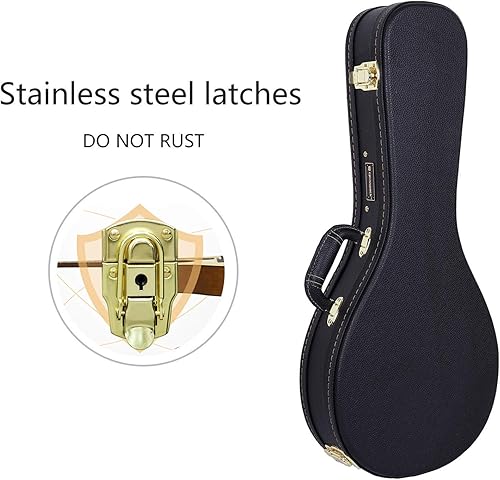 Miniatura 24 de Crossrock Estuche rígido para mandolina estilo F en marrón vintage (CRW620MFBR)