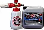 Wash Chems PRO-50 Touchless Car Wash Detergent Soap with Professional Foam Cannon (1 Gallon, 128 oz) No Brushing, Commercial Grade Auto Cleaner Great for Trucks & Tractors