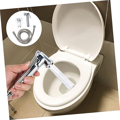 Miniatura 9 de Hemobllo 1 juego de cabezal de ducha para baño, rociador de mano para inodoro, rociador de mano para ducha de mano, rociador de inodoro de mano,