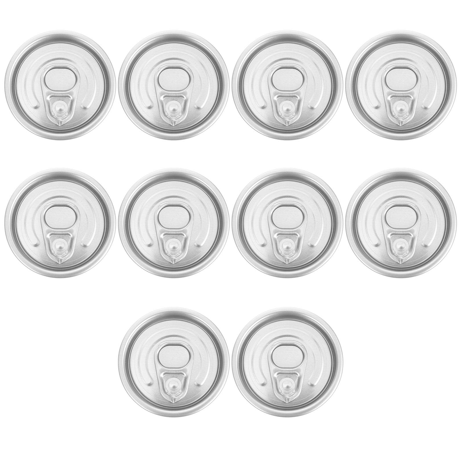 STOBAZA 10 Pcs Aluminum Can Sealing Lids | Wide Mouth Covers for Soda & Beer Cans | Leak-Proof Freshness Seal & Effortless Opening