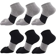 Women's Low Cut Toe Socks Ankle Cotton Running SocksPack of 5/6