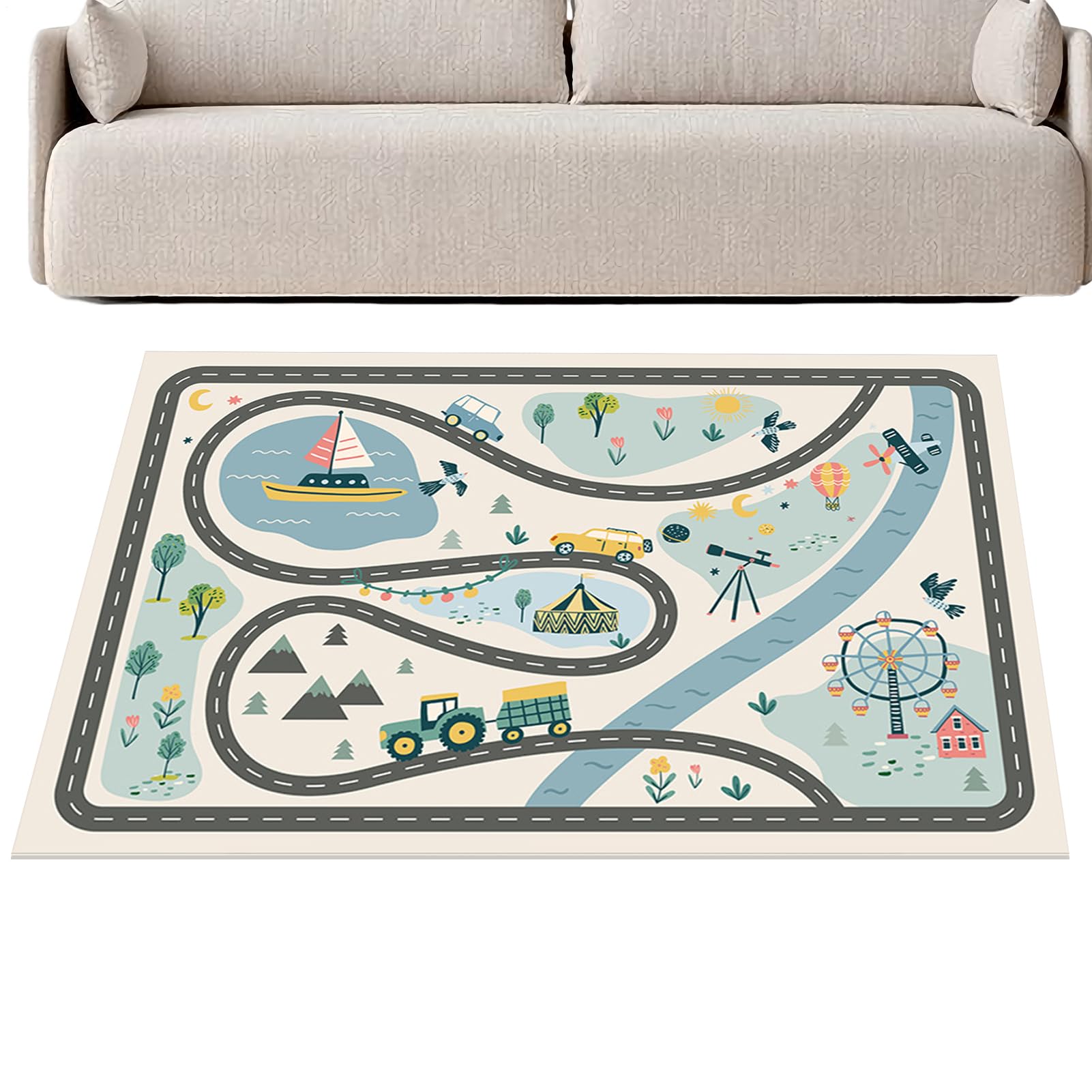 Tapis antidérapant épais en mousse EVA souple pour sécuriser l'éveil