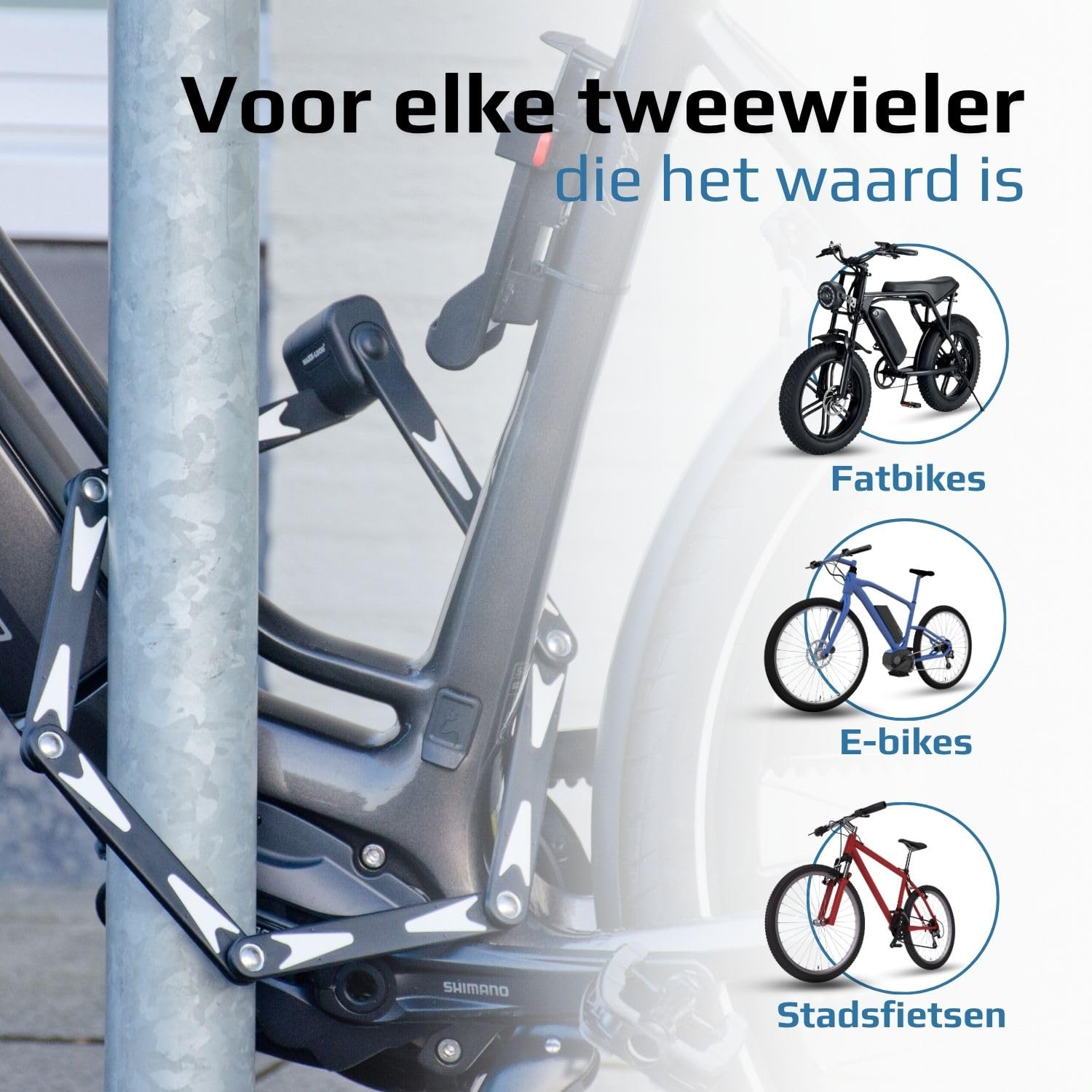 Maxx-Locks Twizel Kettingslot - Art 2 Fietslot - Ketting van Gehard