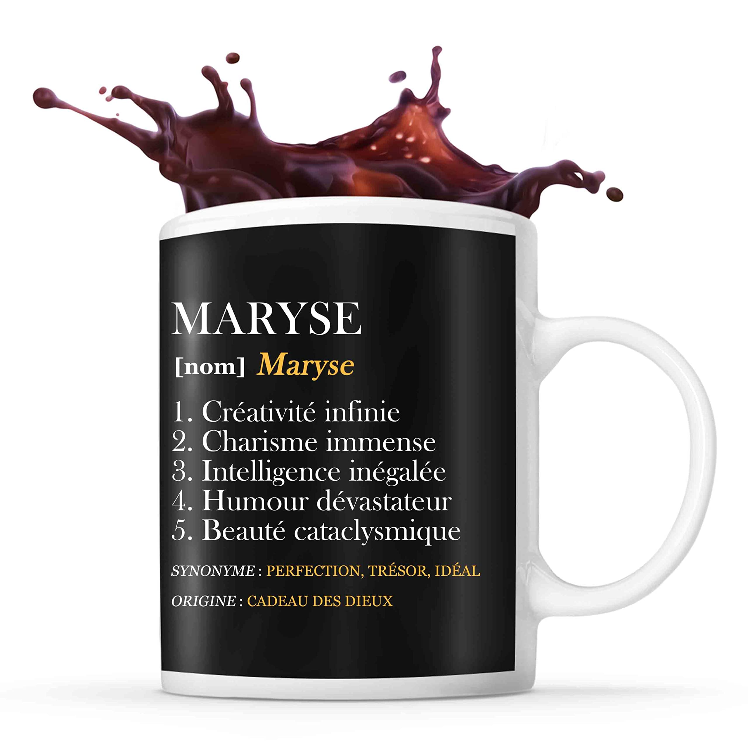 Mug Personnalisé 'Propriété De Maryse' - Tasse Cadeau Originale - Imprimé En France - Cadeau Drôle Et Unique