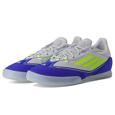 adidas F50 Freestyle Messi Indoor Soccer Cleats Soccer Shoes Silver Metallic/Solar Yellow/Lucid Blue