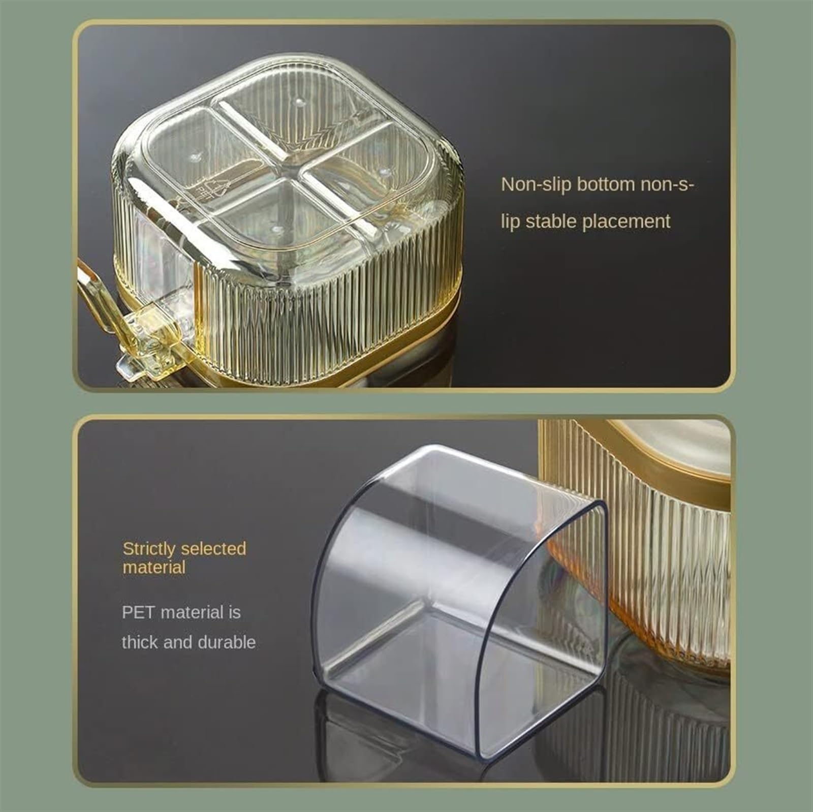Pots d'assaisonnement, boîte à épices, ensemble de combinaison de boîtes d'assaisonnement, pots à condiments de cuisine à domicile, réservoir de sel Msg, boîte de rangement multi-grilles for sucrier,