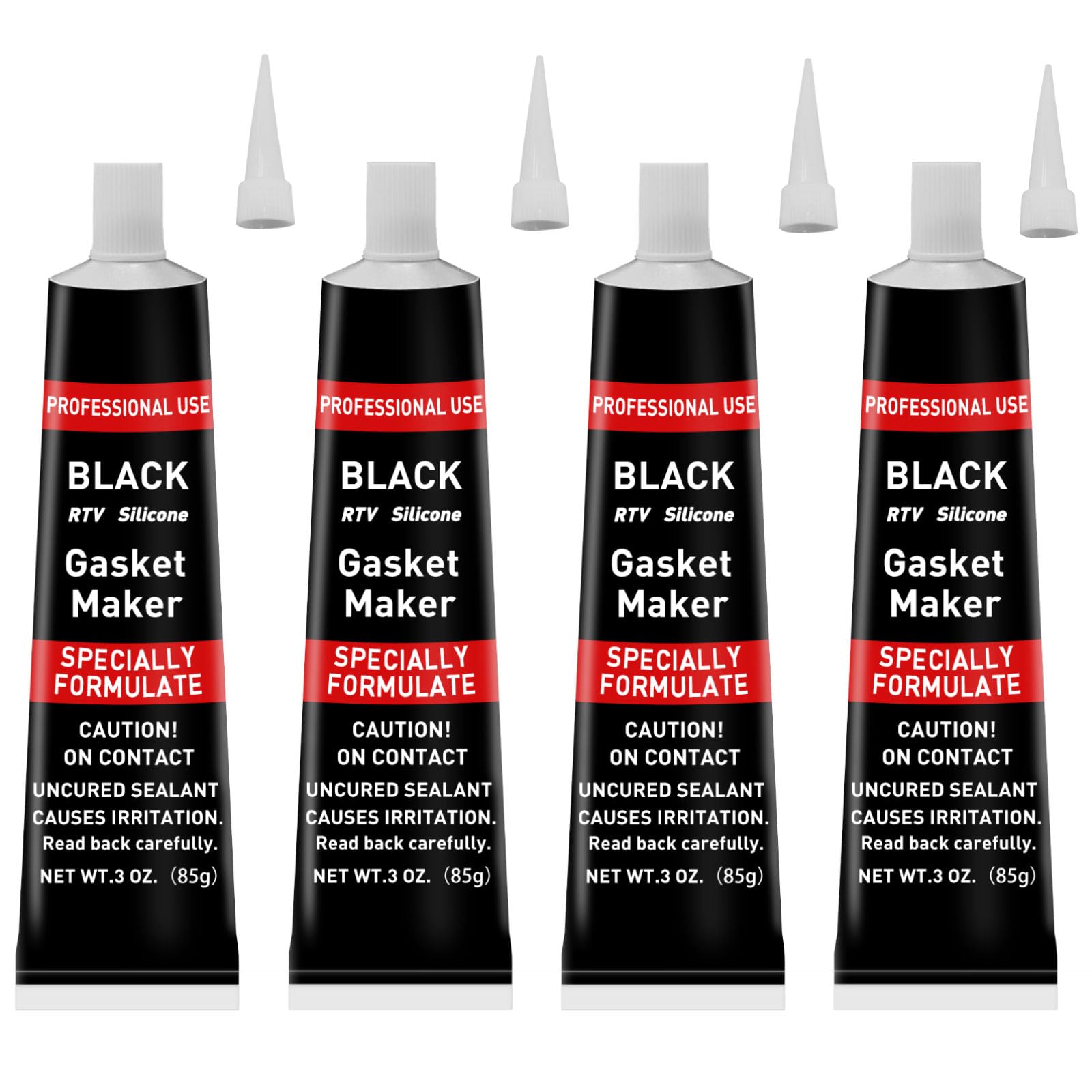 340g RTV Silicone Gasket Maker, Black Silicone Sealant Shockproof and Leakproof, High Temperature Resistant, RTV Sealant Can be Used in Engines, Transmissions, Superchargers and All Types of Gaskets