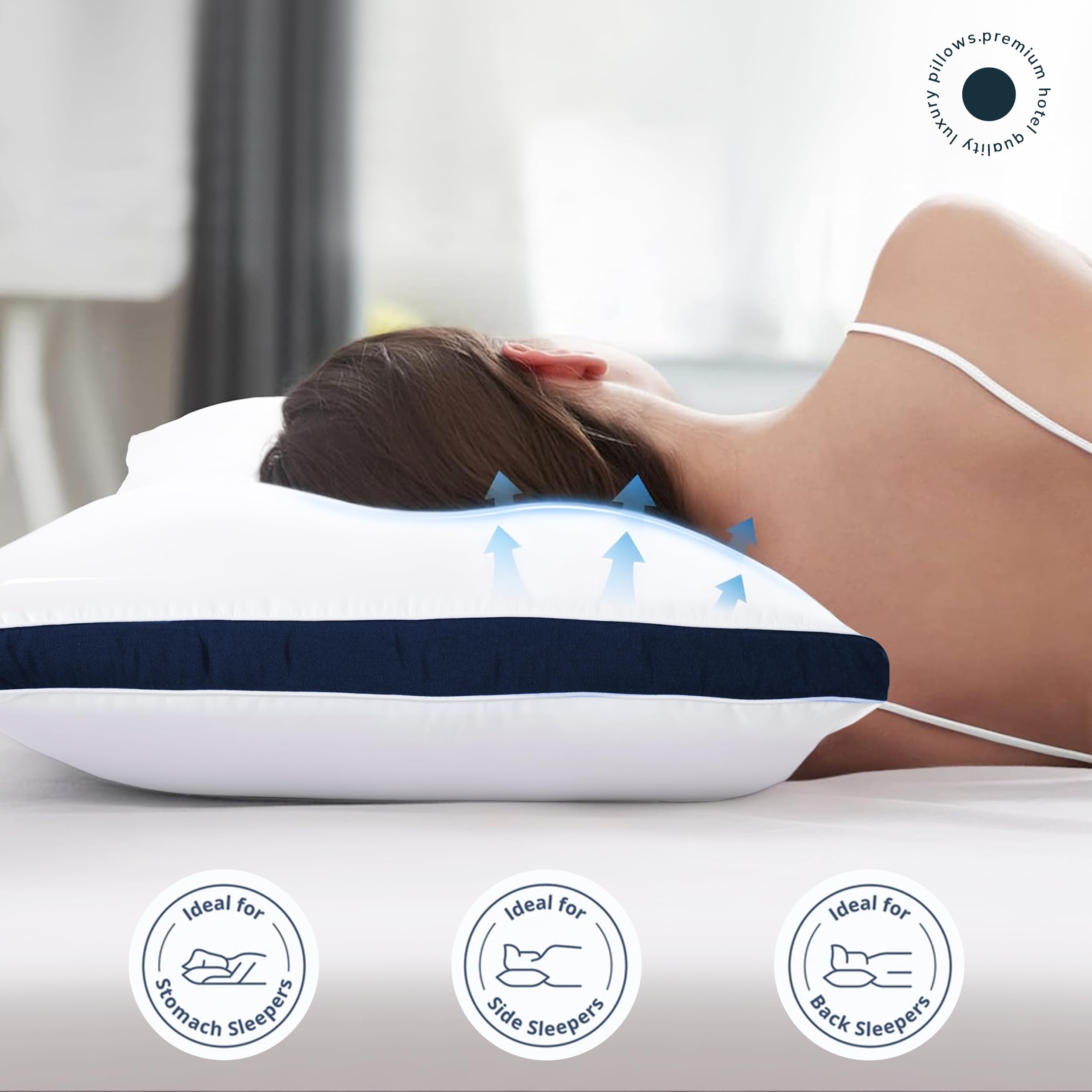 枕 5点セット Amazon｜Lux Decor ベッドピロー 睡眠用 - キングサイズ枕 2枚セット