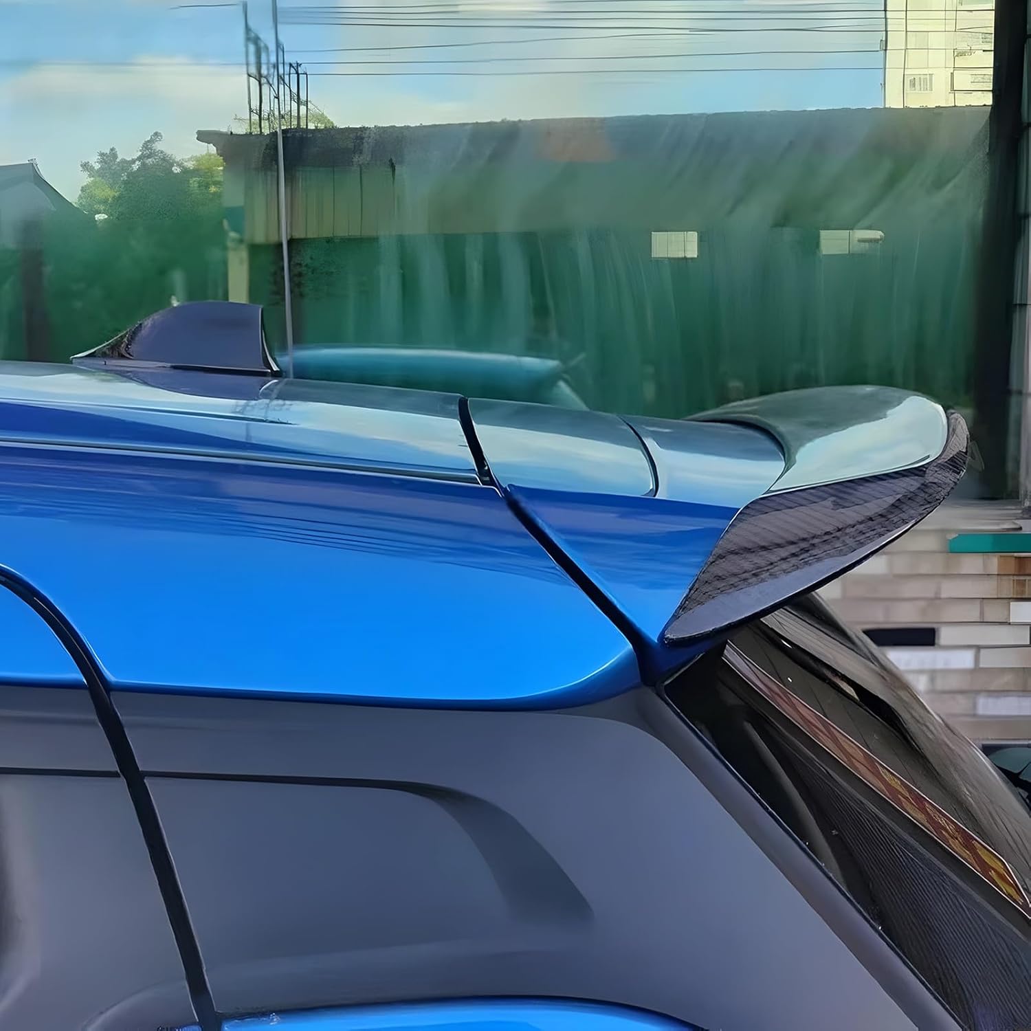 Carbon Fiber Rear Wing Spoiler Compatible with Suzuki Swift Sport ZC33S 2018-2024 Rear Trunk Lip Spoiler Wing Vehicle Body Styling Kit