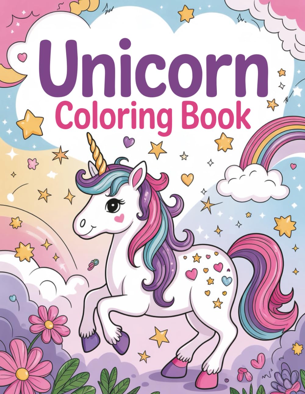 Unicorn Coloring Book for Kids: A Magical Collection of Cute Unicorns to Color – Fun, Relaxing & Creative Activity Book for Young Artists
