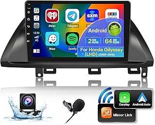[2+32G] for 2005-2007 Honda Odyssey Radio, Roinvou Apple CarPlay Android 11 Car Stereo with Android Auto 10.1'' Touch Screen Bluetooth Car Audio Receiver Support SWC GPS WiFi Backup Camera FM RDS HiFi