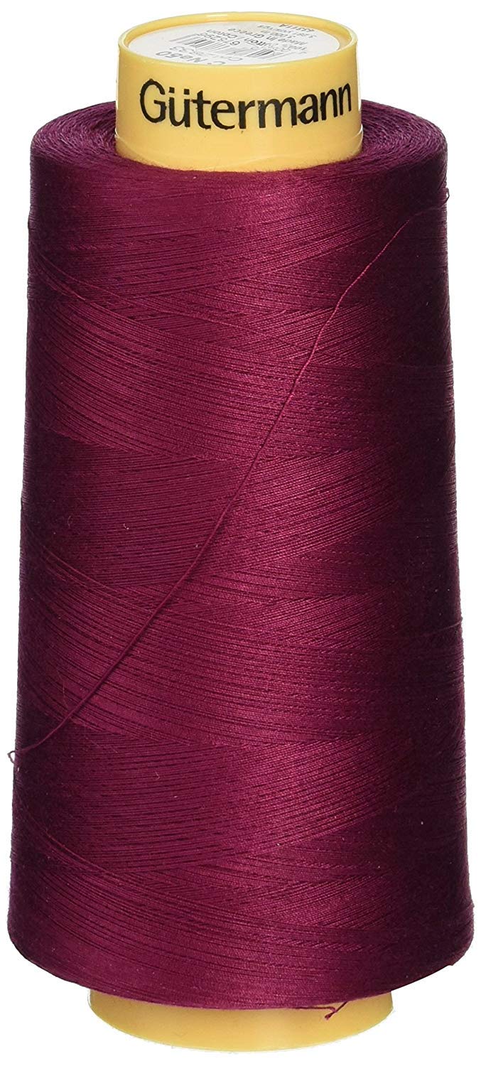 Gutermann Natural Cotton Thread Solids 3, 281 yd, Burgundy