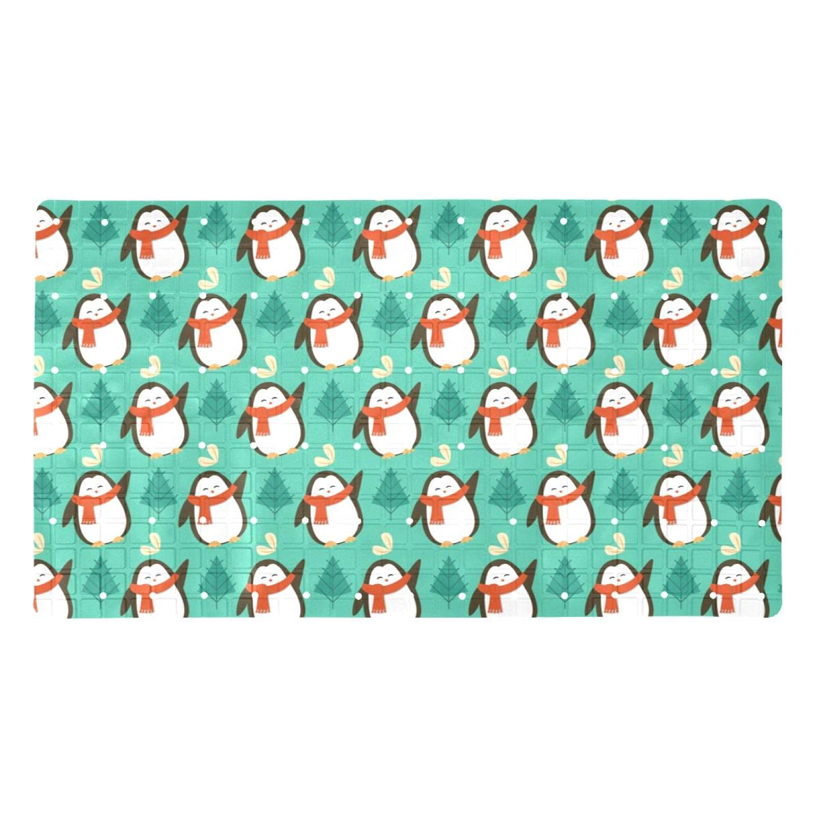 Alfombrilla de baño de pingüino para duchar a niños y ancianos de forma segura