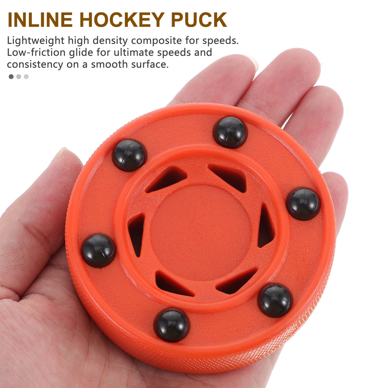 Sewroro Roller Hockey Puck Street Hockey Puck, Outdoor Puck für Roller- und Inlinehockey mit geringer Reibung Professionelle Räder für EIS Inline Street