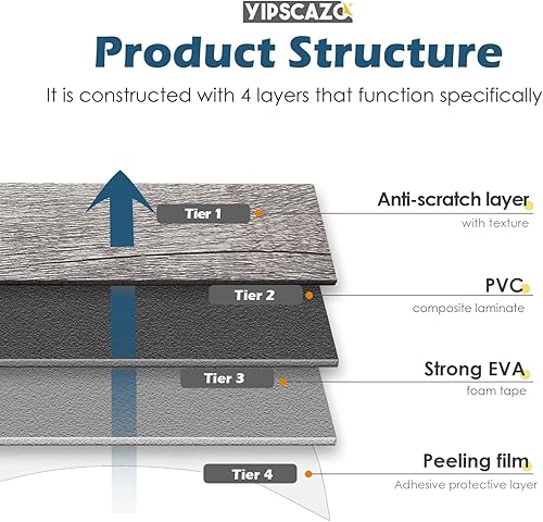 Miniatura 7 de Yipscazo Azulejo de pared compuesto de PVC 3D de 3 x 6 pulgadas para despegar y pegar en azulejos para cocina, baño, lavandería, chimenea (gris