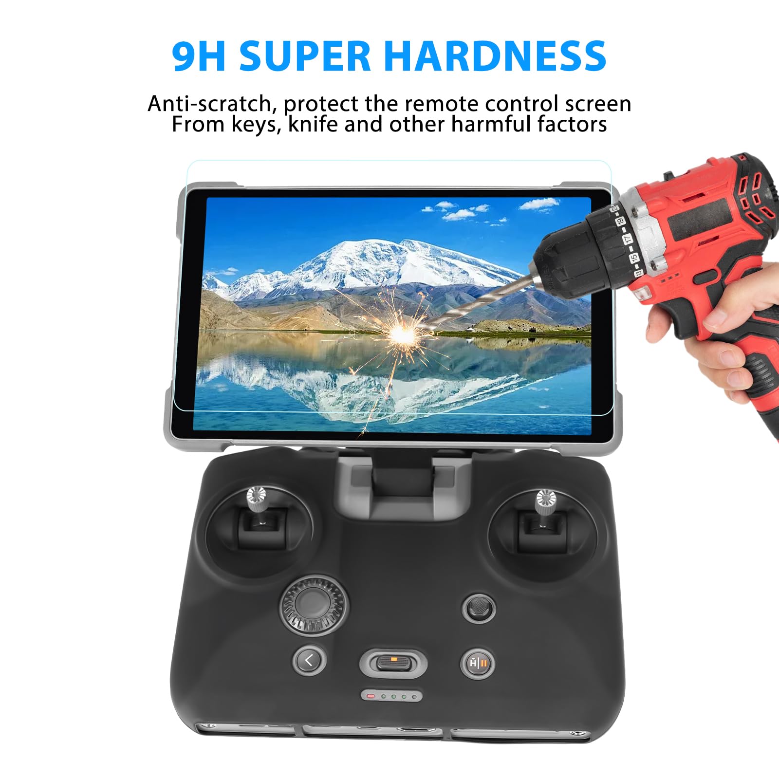Per DJI Mavic 4 RC Pro 2 Custodia in silicone per telecomando Manicotto/Controller Screen Protector & Regolabile PU Neck Strap & Standard Lanyard Vite Accessori