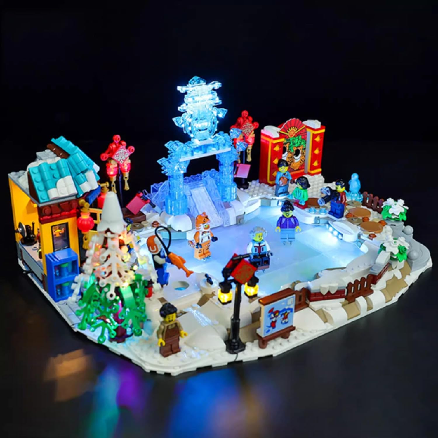 LED Lighting Kit Compatible with Lego 80109 Ice New Year Series LED Light Set (Model Kit Not Included - Lighting Components Only) (Remote Control Version)