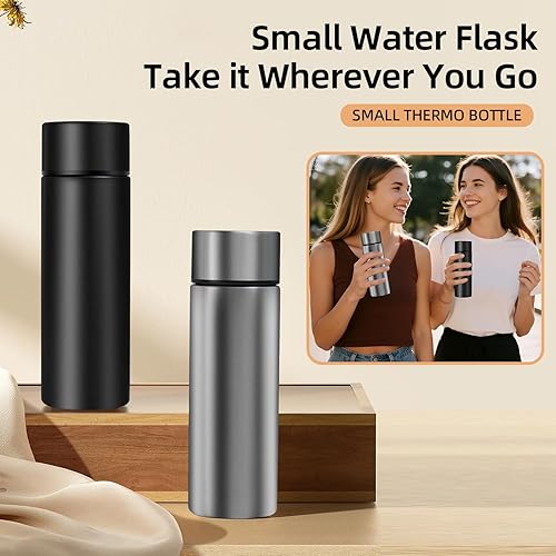 Miniatura 7 de Mini botella de agua de 5 onzas, botella de agua aislada de acero inoxidable, mantiene el frío durante 12 horas, caliente durante 6 horas, color