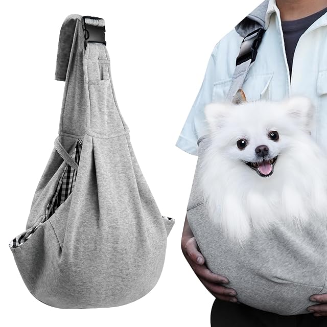 Bolso de Hombro para Mascotas,Transportín para Perros Pequeño Reversible Bolsa de Transporte para Perro…