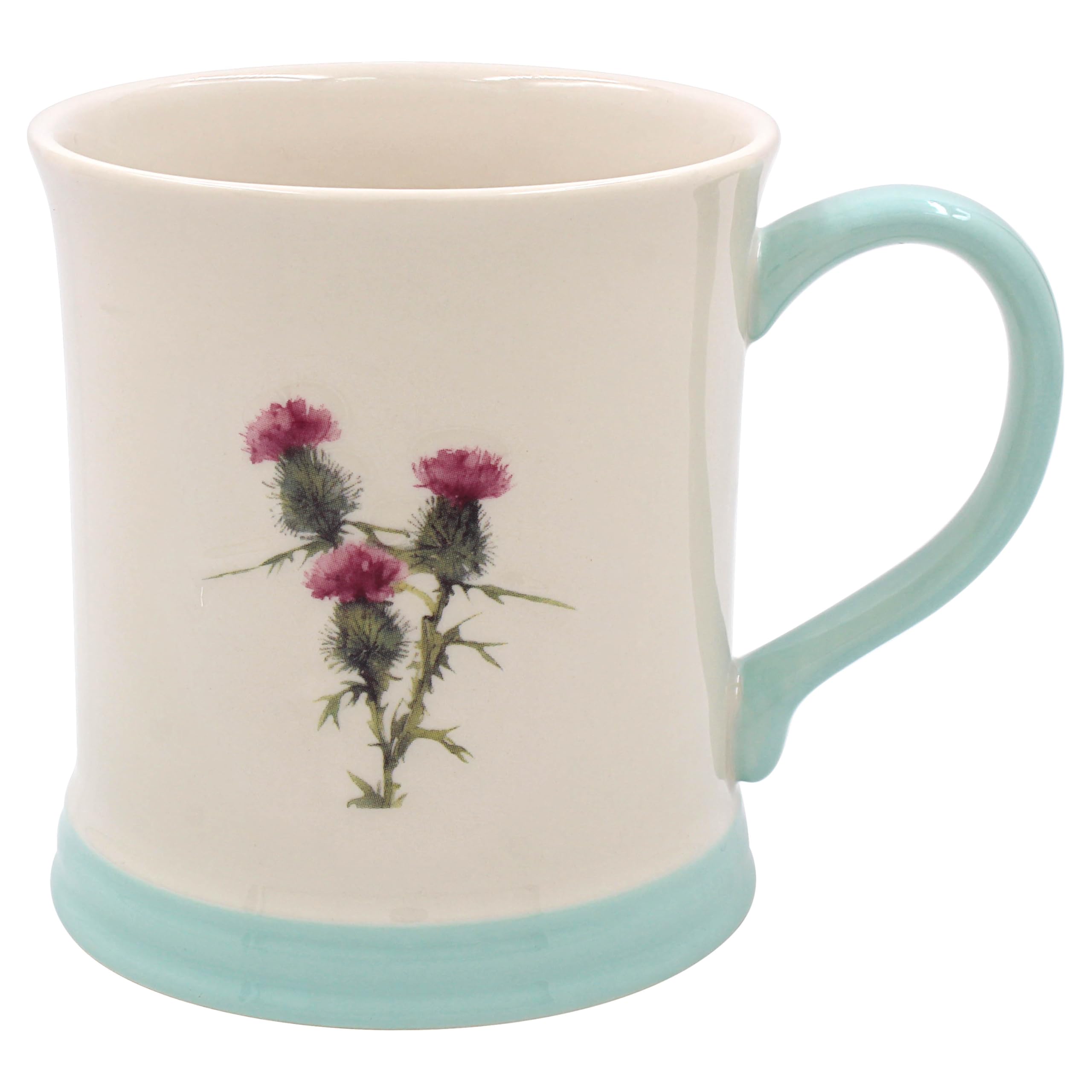 THE Leonardo Collection Thistle Mug Embossed Country Life, Tea and Coffee Mugs for Hot Drinks | Fine China Printed Mugs for Kitchen & Home | Reusable Ceramic Cups for Every Occasion
