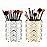 LUGUNU Makeup Brush Holder with Golden Silver Crystal Bling - Elegant Vanity Organizer for Brushes, Pens & Pencils, Ideal for Bathroom or Office Countertop(2Pack)