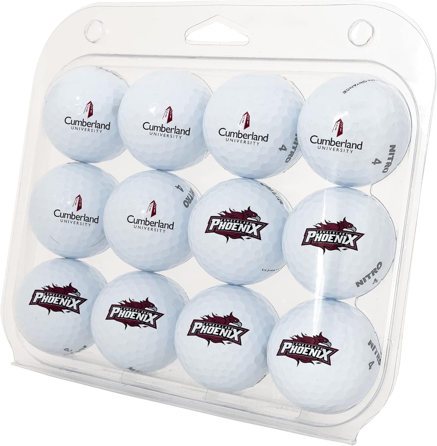 Desert Cactus Cumberland University Golf Balls 12 Pack – CU Phoenix Full Color Dozen – Officially Licensed Sport Team Accessory