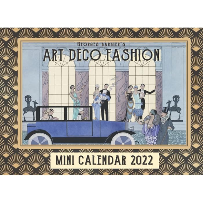 Buy Barbier's Art Deco Fashion Mini Calendar 2022 Monthly Mini