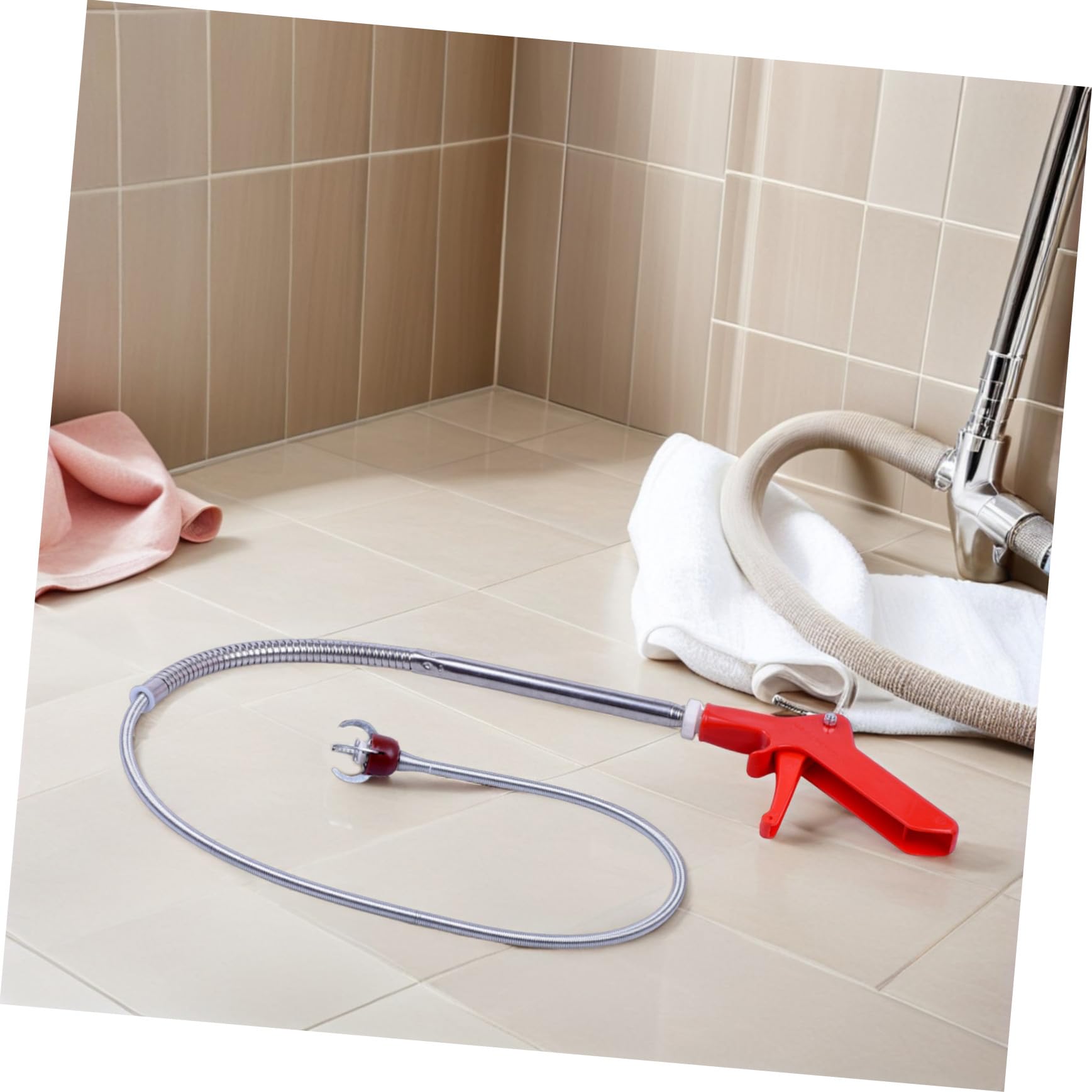 NUOBESTY Strumento di Sollevamento per Wc Pinza Flessibile Extra Lunga da 130 CM Serpente per Lavello e Pulitore per Chioma per Rimozione Ostruzioni Scarichi e Tubi Utensile Telescopico