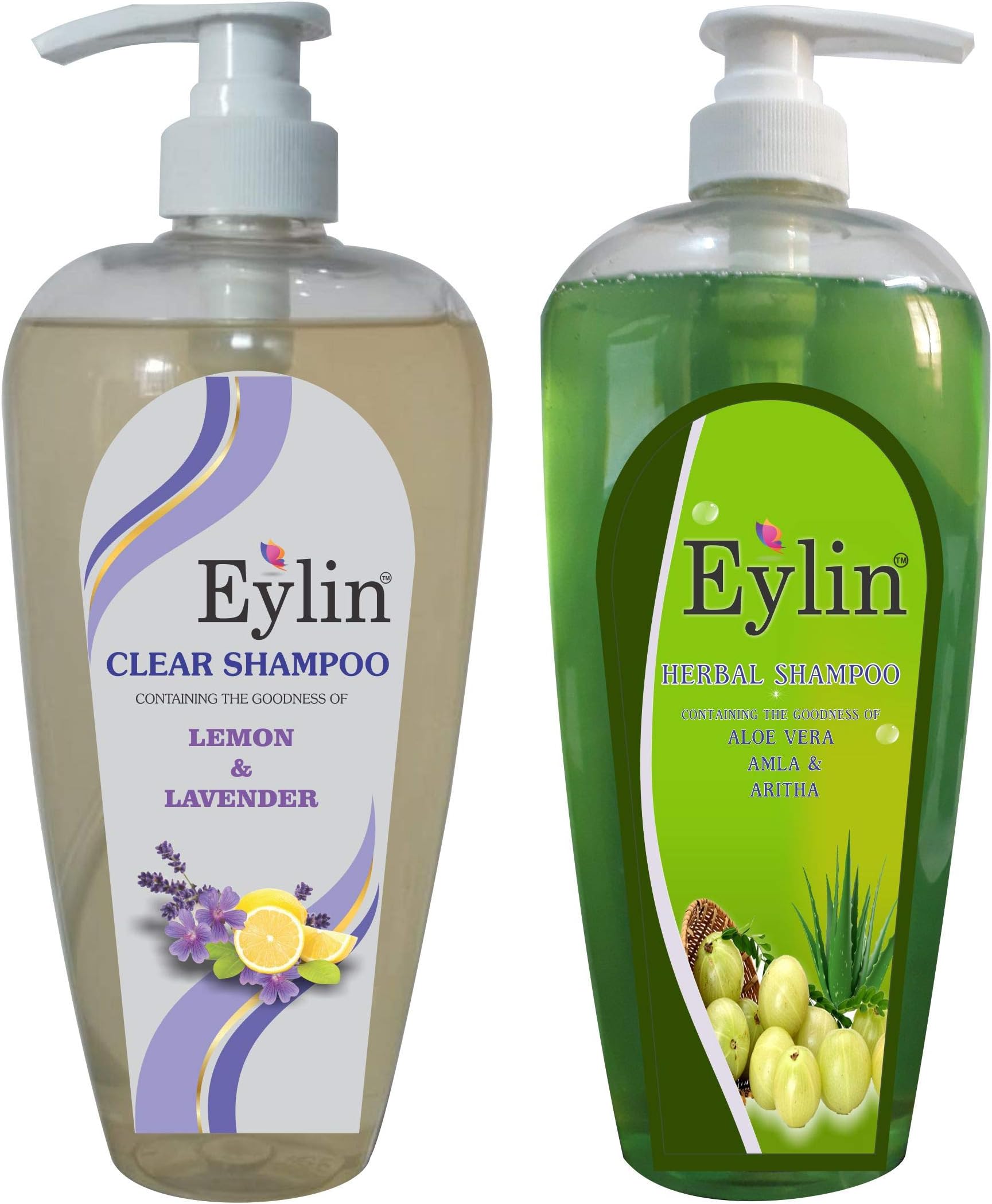 Eylin Soft Care Shampoos contain Neem/Lavender Extracts. Total 2 liters