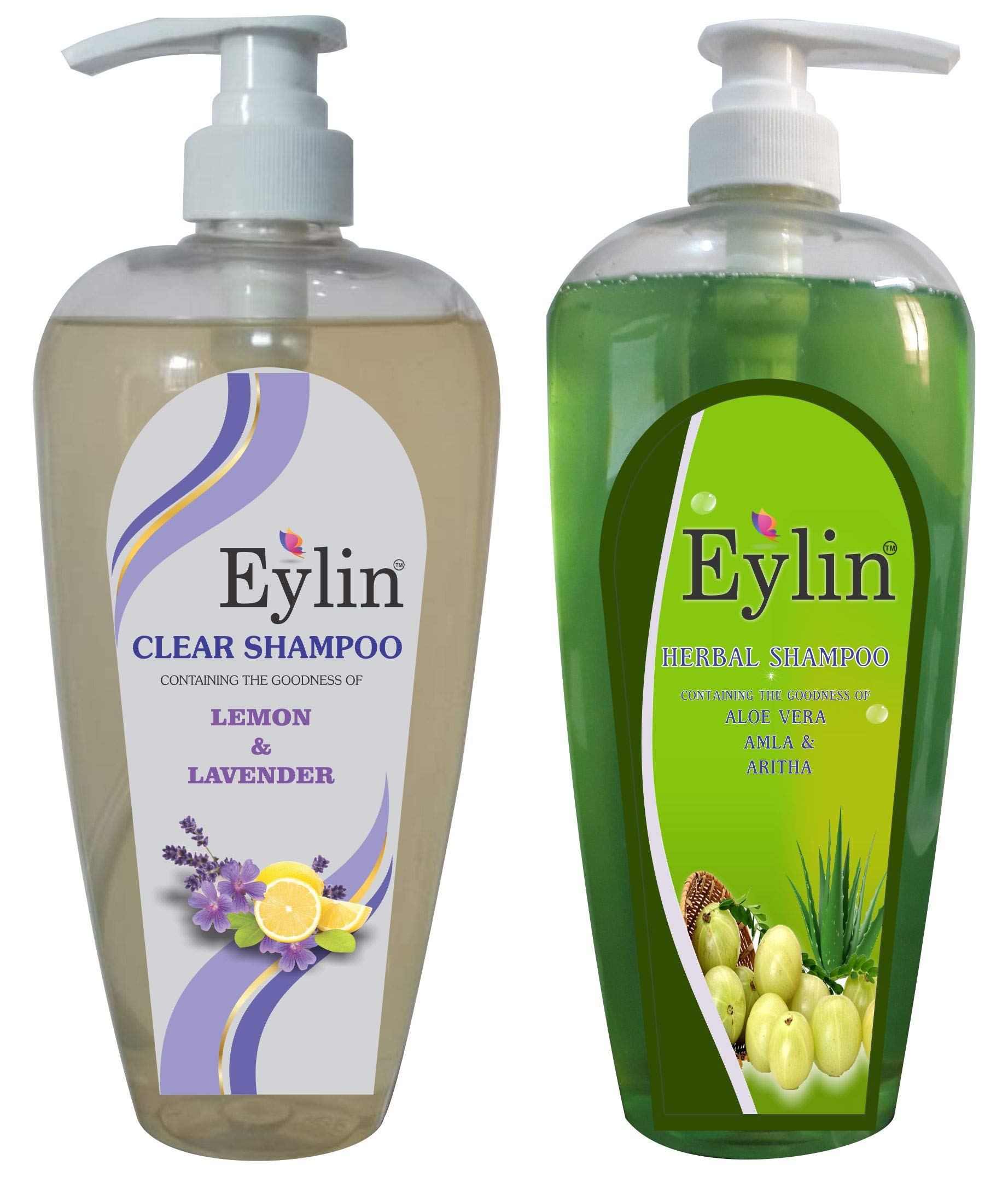 Eylin Soft Care Shampoos contain Neem/Lavender Extracts. Total 2 liters