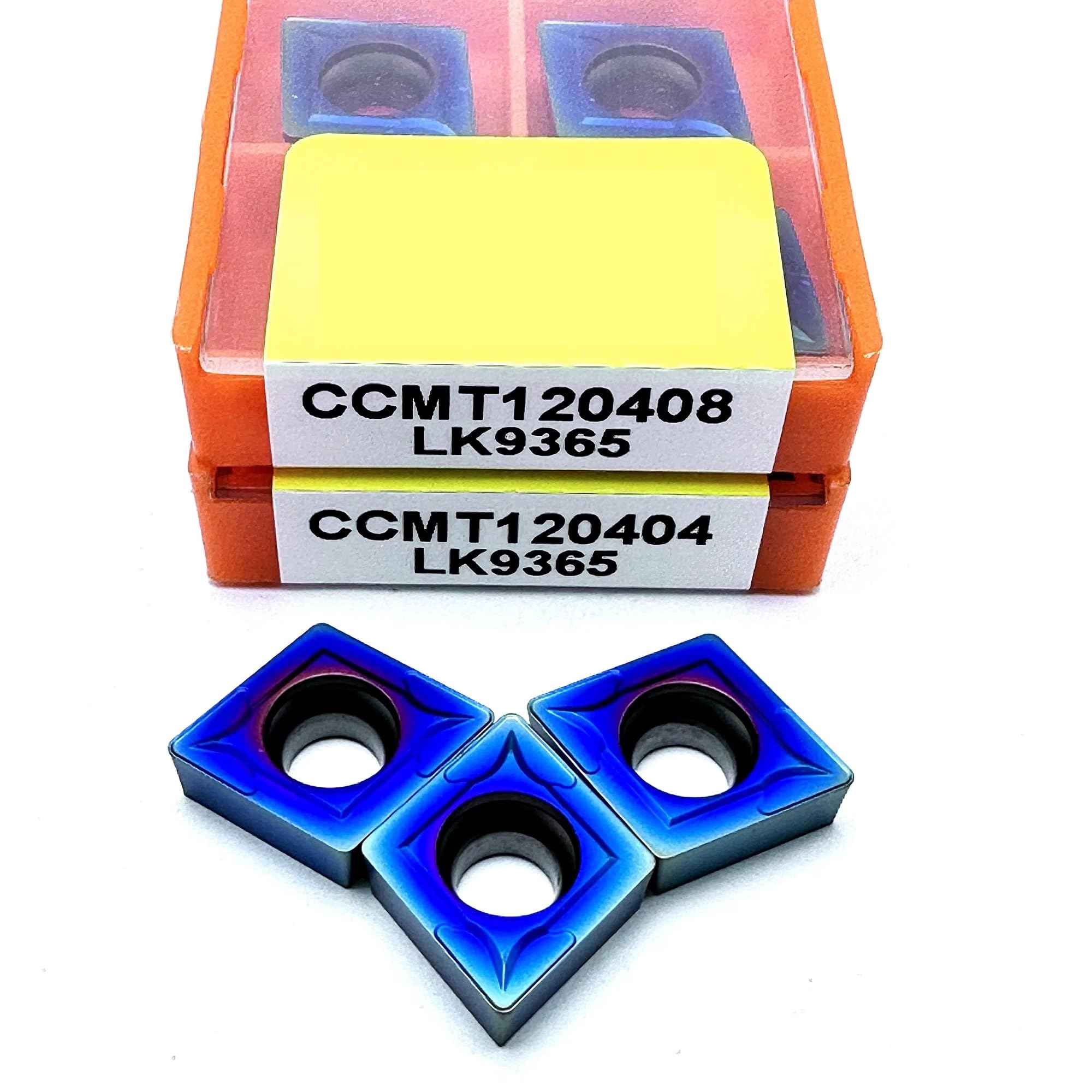 10 Uds CCMT060204 CCMT09T304 CCMT120404 Revestimiento De Aleación Procesamiento Acero Corte Torno CNC(CCMT120408 LK9365)