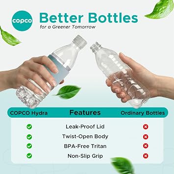 Copco Hydra Water Bottle 16.9 oz - Robins Egg Blue, Set of 3
