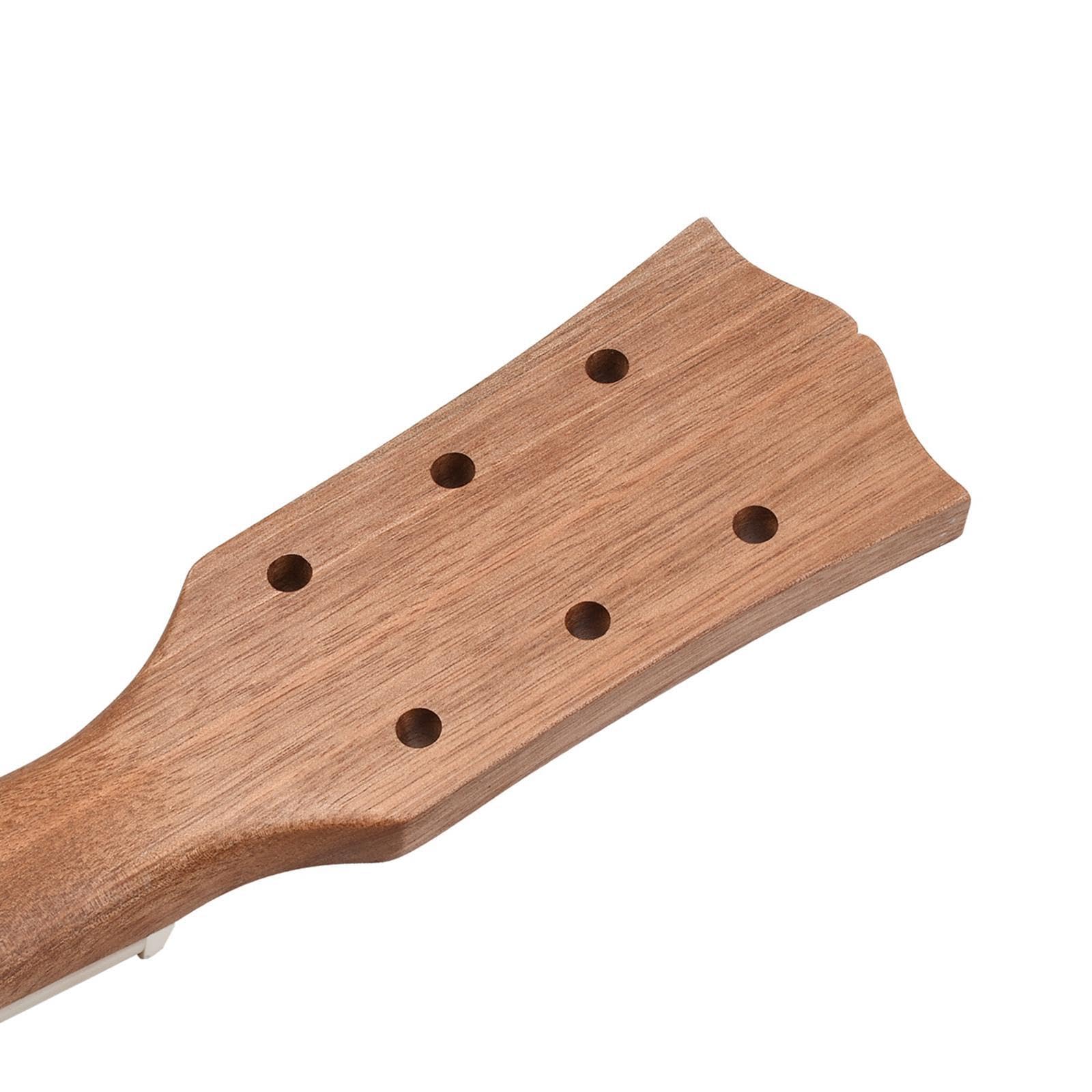 Manico per chitarra, corpo della chitarra con 24 tasti, strumento | dall'estetica incompiuta per musicisti, manico per , corpo della grezzo, tastiera in palissandro elettrico a 22 tasti