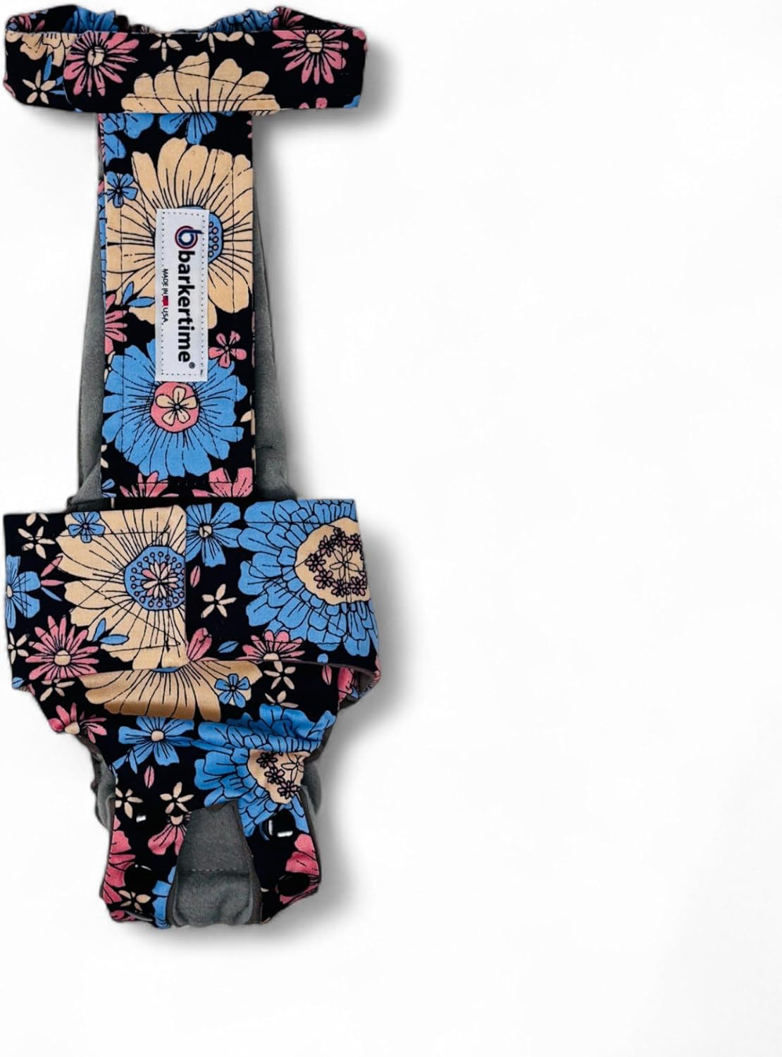 Color Me Petal Dog Diaper Snappy Overall, XS - Belly Band Alternative - Made in USA