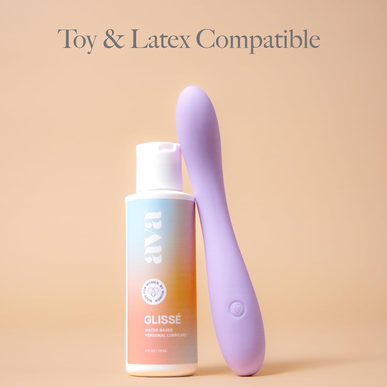 Ava ARC G-Spot & Clitoral Vibrator + Premium Water-Based Lubricant Bundle – Waterproof Silicone Rechargeable Vibrator for Women by Women with pH-Balanced, Toy-Safe Lube (4 oz)
