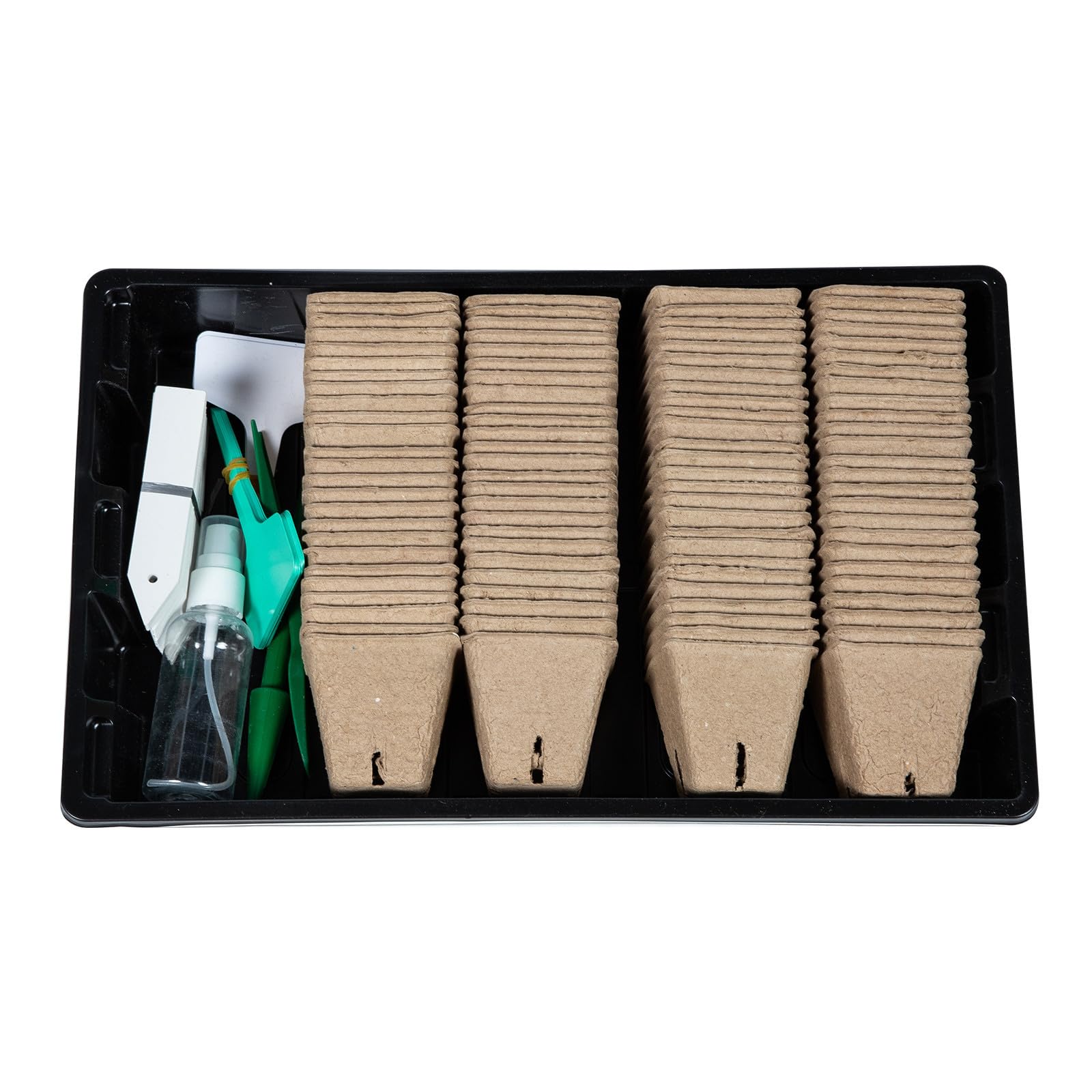 HEMOTON Kit De Démarrage pour Plantes Pots De Tourbe Conteneurs De Pépinière Petits Pots De Démarrage Fournitures De Pépinière