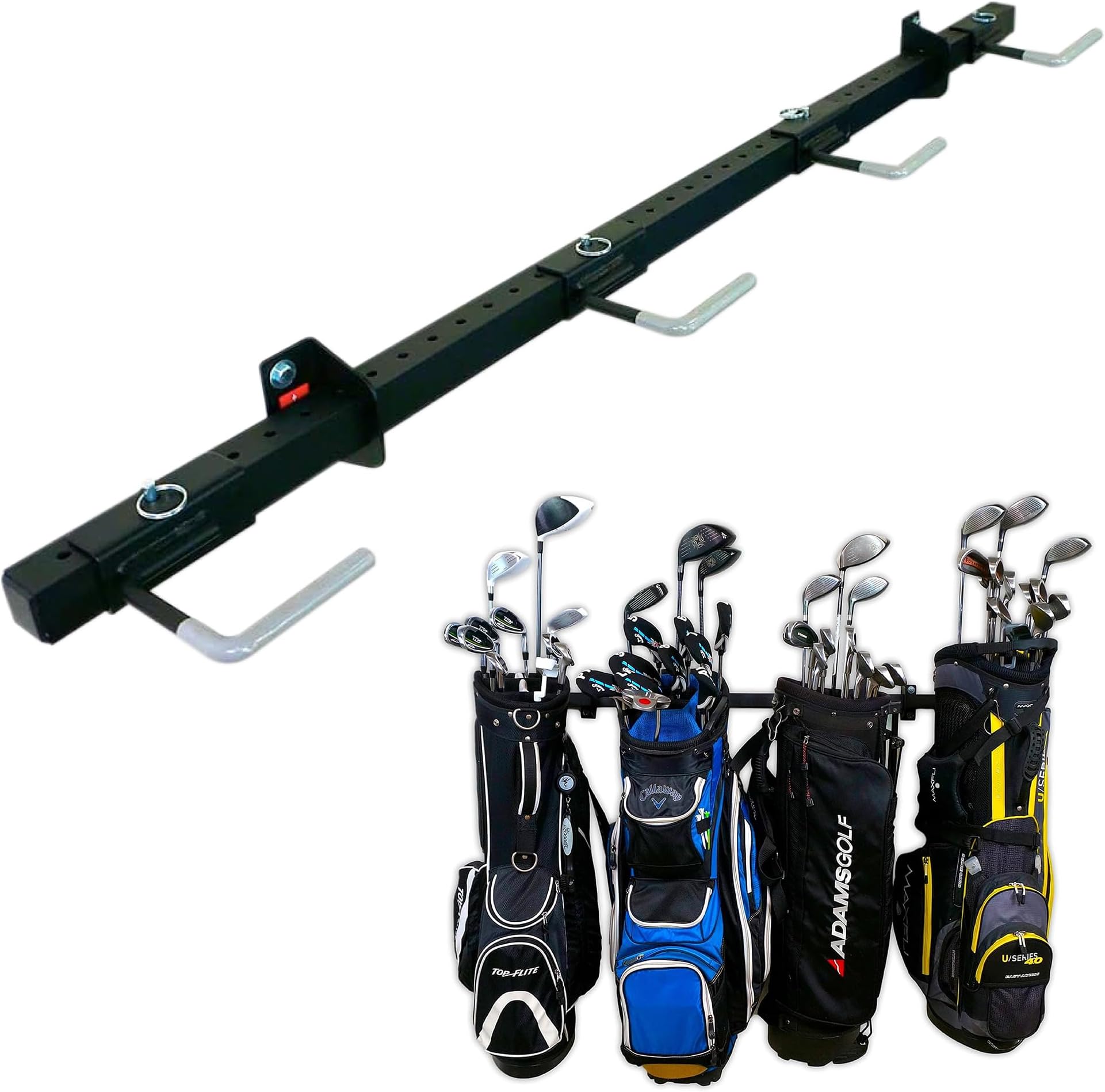 StoreYourBoard BLAT 4 Golf Bag Wall Mount | Home & Garage Storage Hooks | Golf Bag Holder | Heavy-Duty Wall Mount Organizer for Golf Bags & Accessories