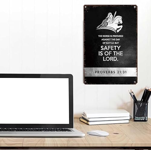 Miniatura 4 de Inspirational Quotes Signs Poster 8x12inch Aluminum metal Tin Sign Proverbs 21 31 Wall Art Decoration Painting For Home Room Office Decor