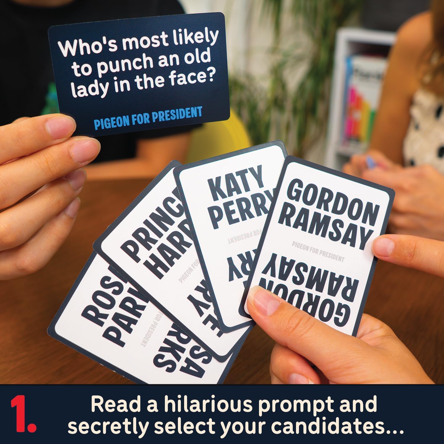 Lucky Egg Pigeon for President – The World’s Most Ridiculous Debates Fun Party Games | 250 Characters, 100 Hilarious Scenarios | Card Games for Adults, 2+ Players, Ages 17+, 30+ Minutes
