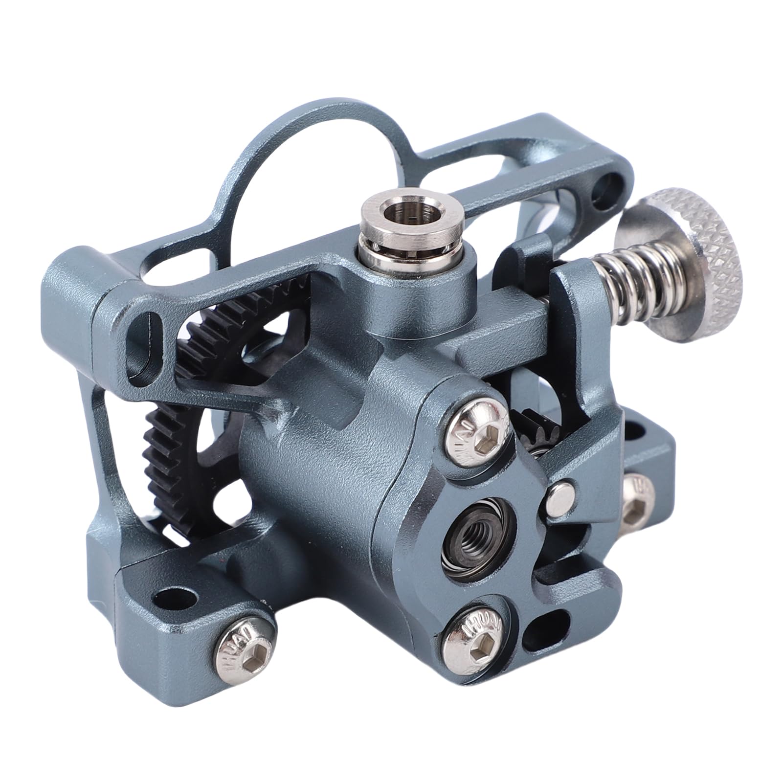 Generic Zestaw Lekkiej Wytłaczarki ze Stopu Aluminium 2.4 z ulepszoną przekładnią PEEK dla Entuzjastów Druku 3D, Pasujący do Ender-3 V2, Srebrnoszary