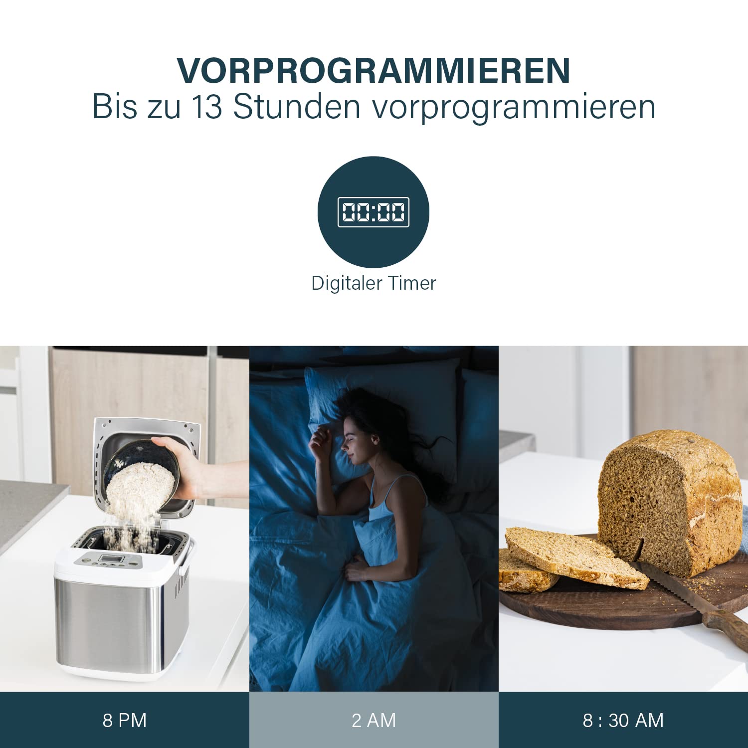 Princess 152007 – Deluxe Brotbackautomat – Glutenfreies Programm