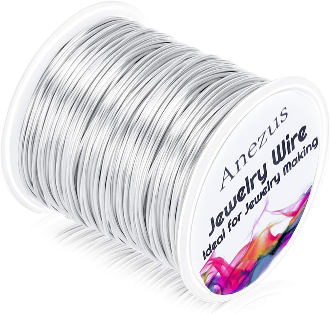 20 Gauge Jewelry Wire, 28 Yards Craft Wire Tarnish Resistant Copper Beading Wire for Jewelry Making Supplies and Crafting(Silver)