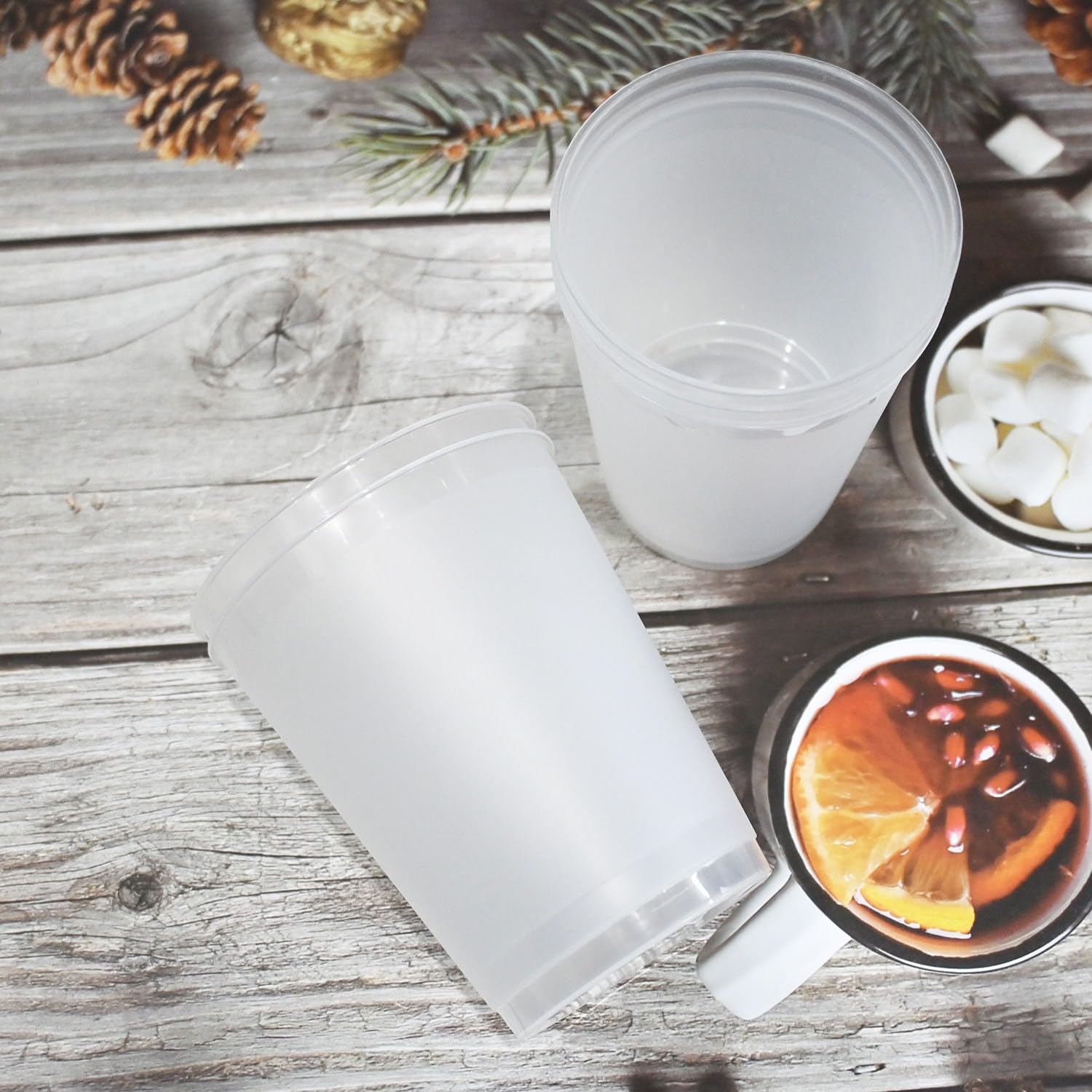 Amazon.com: 200 Pack Custom Frosted Cups, Personalized Wedding Plastic Cups  16 oz, Customized Flexible Reusable Party Cups, Wedding Toast Cups with  Names Picture, Reception Bar Cups, Monogram Cups : Home & Kitchen